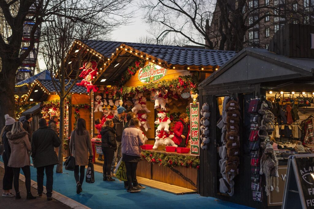 Kerstmarkten tijdens winterse schoolreis